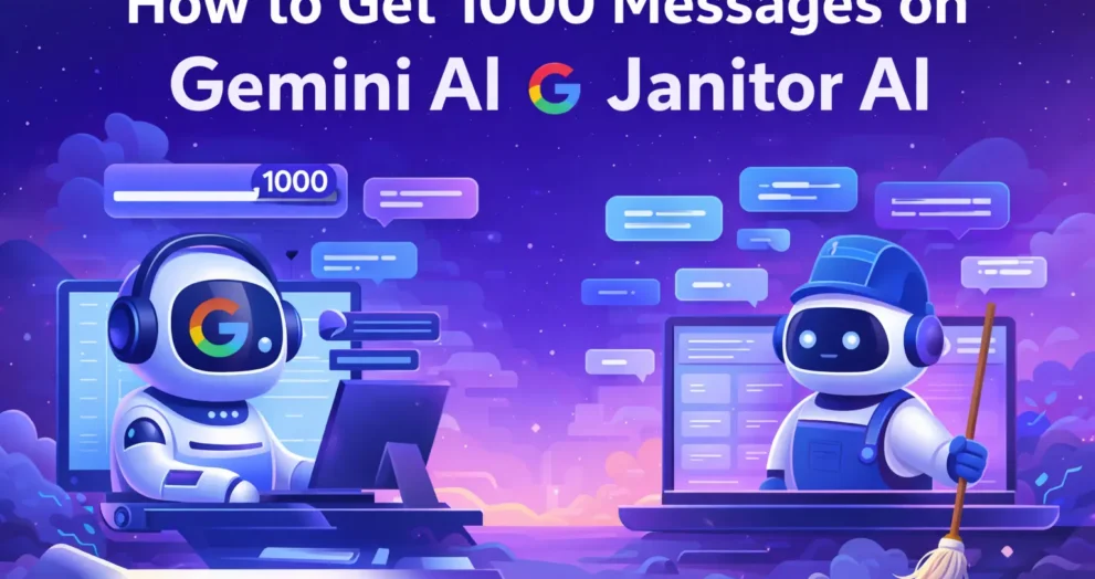 How to Get 1000 Messages on Gemini AI Janitor AI