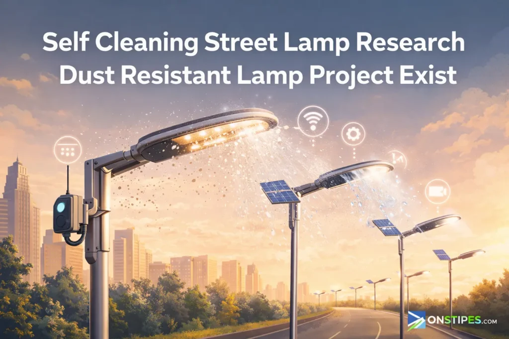 Self Cleaning Street Lamp Research Dust Resistant Lamp Project Exist