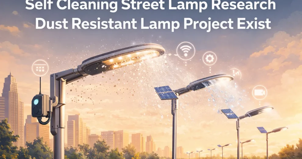 Self Cleaning Street Lamp Research Dust Resistant Lamp Project Exist