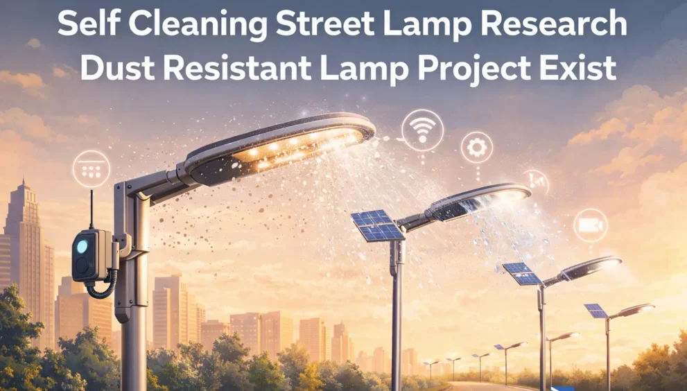Self Cleaning Street Lamp Research Dust Resistant Lamp Project Exist