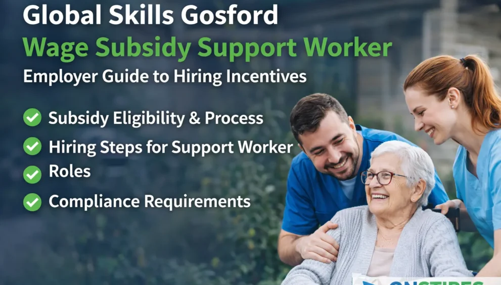 Global Skills Gosford Wage Subsidy Support Worker